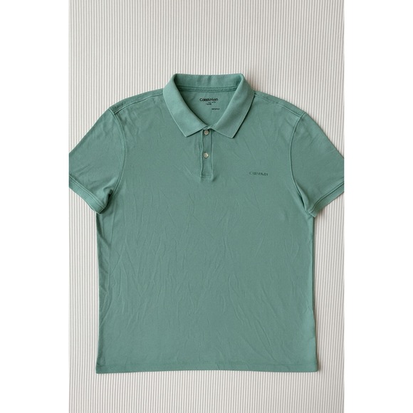 Calvin Klein Liquid Touch Polo Shirt Mens Short Sleeve Golf Casual - Picture 1 of 4